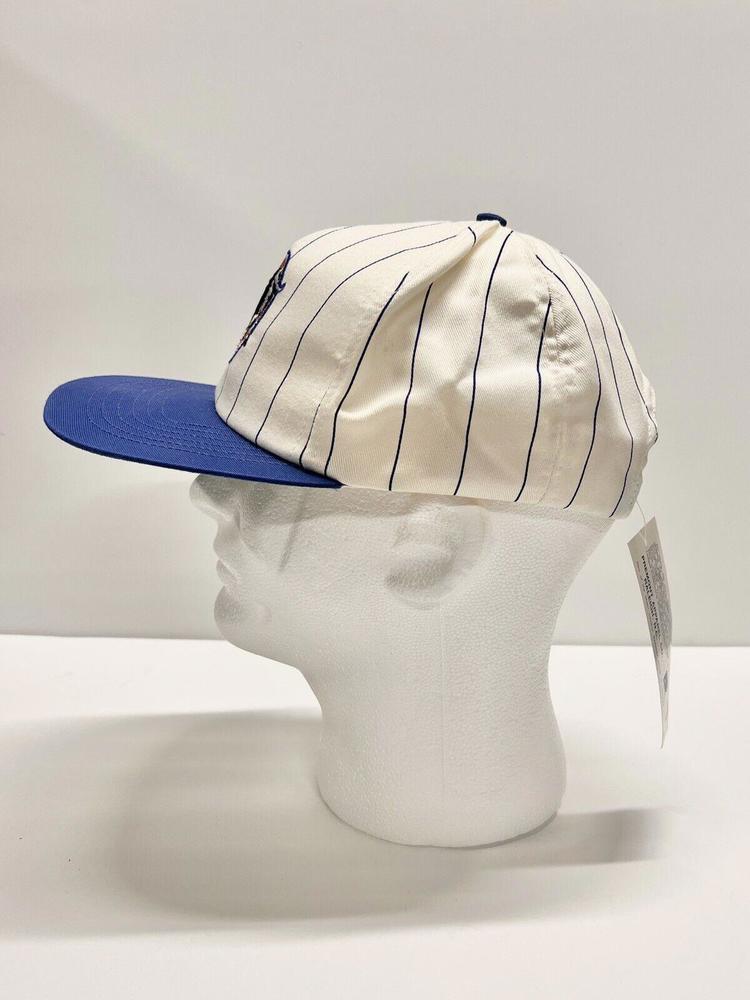 VTG Durham Bulls Snapback Hat RARE NOS MLB TAGS Striped USA NC Tampa Rays Minor - Picture 4 of 12